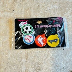 4 Pc Sports Accessory Charms New